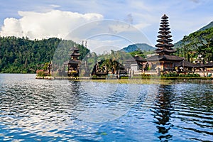 Pura Ulun Danu Bratan temple on Beratan lake in Bali