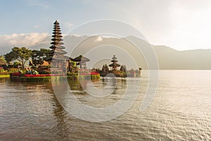 Pura Ulun Danu Bratan temple on the island of Bali Indonesia.