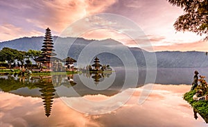 Pura Ulun Danu Bratan temple on the island of bali in indonesia 2