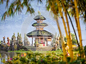 Pura Ulun Danu Bratan temple on the island of bali in indonesia 4 photo