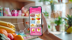 Purchase of goods in the store via the app