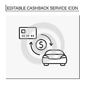Purchase line icon