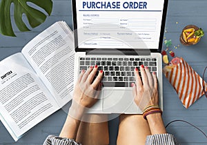 Purchase Oreder Online Form Deal Concept