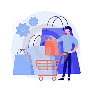 Purchasing habits abstract concept vector illustration