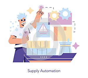 Purchasing Innovation. Flat Vector Illustration