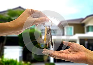 Purchasing property with two hands and key