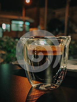 Pure Black Coffee Levitation glass