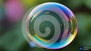 Pure bubble background generate ai