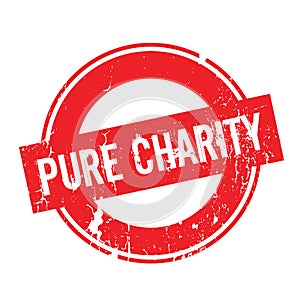 Pure Charity rubber stamp