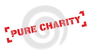 Pure Charity rubber stamp