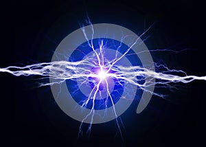 Pure Energy and Electricity Power in Blue Bolts