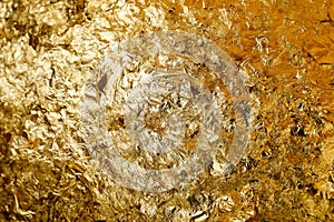 pure gold leaf texture for pattern and background