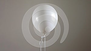 Pure Joy: White Balloon Floating in Isolation on a Cutout Background