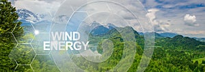 Pure life in the mountains - protecting nature for future generations by wind energy.-