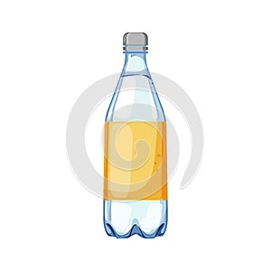 pure mineral water bottle cartoon vector illustration