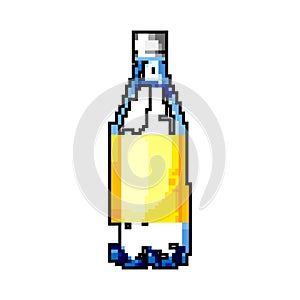 pure mineral water bottle game pixel art vector illustration