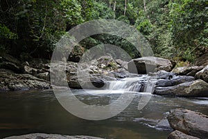 Pure nature at Pa La-U Waterfall in Kaeng Krachan National Park,Hua Hin,Prachuap Khiri Khan province,Thailand.