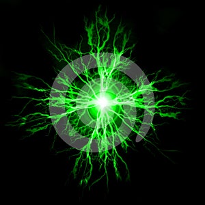 Pure Power and Electricity Green Plasma Electrical Engergy