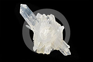 Pure Quartz Crystal on Black