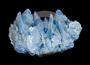 Quartz Crystal on black background