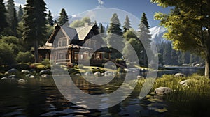 The Pure Rejuvenation of Secluded Wilderness Retreats. Generative AI