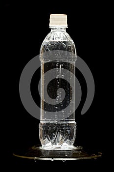 Limpio Agua en una botella 