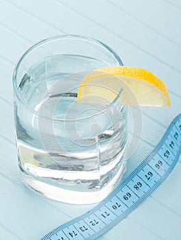Pure water for healthy life measure tape