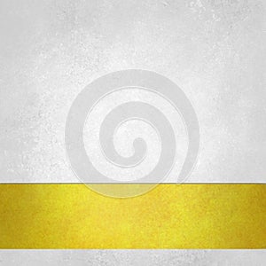 Pure white background with gold footer stripe on bottom border, old white paper vintage background texture