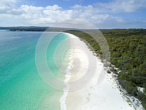 Pure white sands at Hyams beach Australia