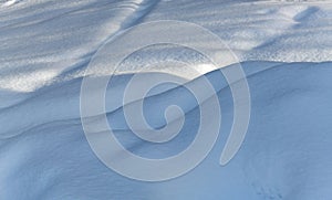 pure white untouched snow shapes - background for your concept