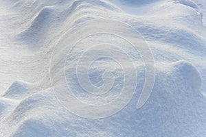 pure white untouched snow shapes - background for your concept