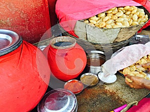 Puri or Poori traditional indian snack
