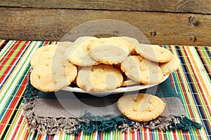 Puri or soji rava mainda Puri traditional indian gujrati homemade deep fried bread