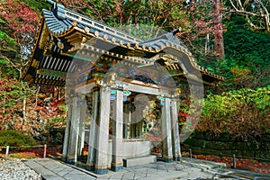 Purification area at Taiyuinbyo Shrine in Nikko, Japan