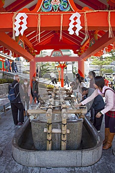 Purification Ritual at Shinto Shrine