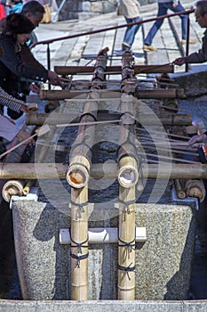 Purification Ritual at Shinto Shrine