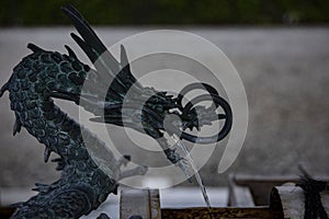 Purification trough at Ikegami honmonji temple in Tokyo