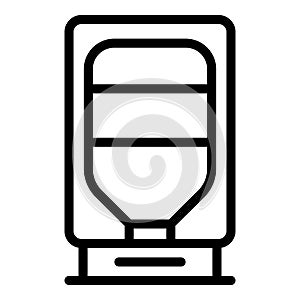 Purified aqua cooler icon, outline style