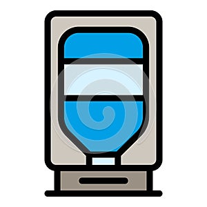 Purified aqua cooler icon vector flat