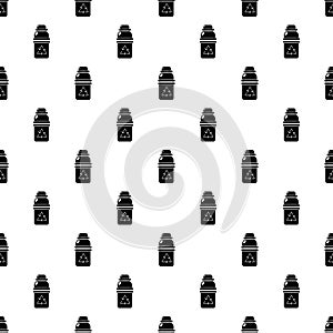 Purified water container pattern vector seamless