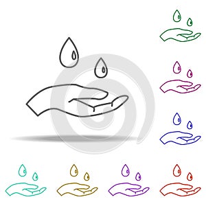 purified water outline icon. Elements of Ecology in multi color style icons. Simple icon for websites, web design, mobile app,