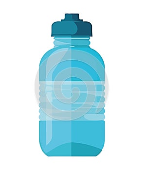 Purified water in plastic bottle for exercising