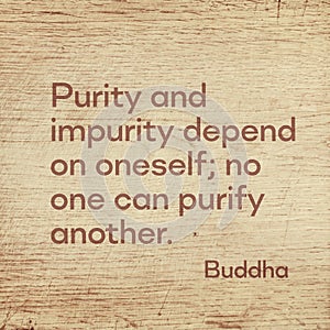 Purify another Buddha wood