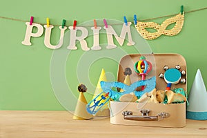 Purim celebration concept & x28;jewish carnival holiday& x29;.