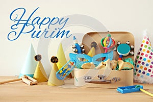 Purim celebration concept & x28;jewish carnival holiday& x29;.