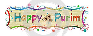 Purim Colorful Banner