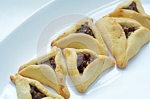 Purim Jewish Holiday food - Hamentashen, Ozen Haman