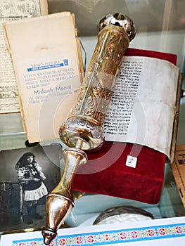 Purim Jewish holiday - Meghilat Esther, silver, belonged to rabbi Moses Rosen