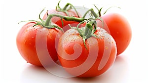 The Purity of Freshness: A Vibrant Isolated Tomato - A  Stunner