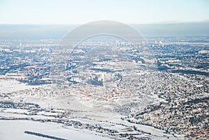 purlieus of kiev city aerial view ukraine